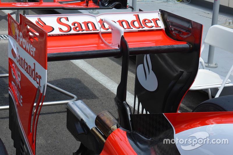 Ferrari rear wing detail